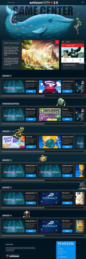 Pearson Gamecenter