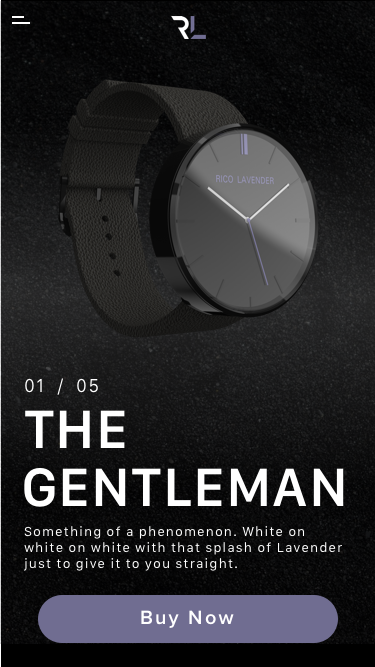 R Lavender Mercantile Gentleman watch