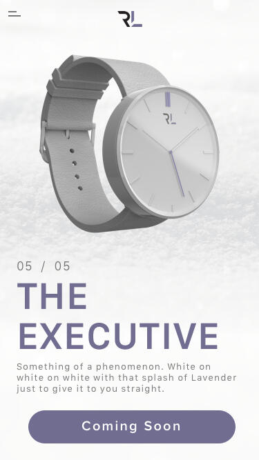 R Lavender Mercantile Watch Mobile Landing Page
